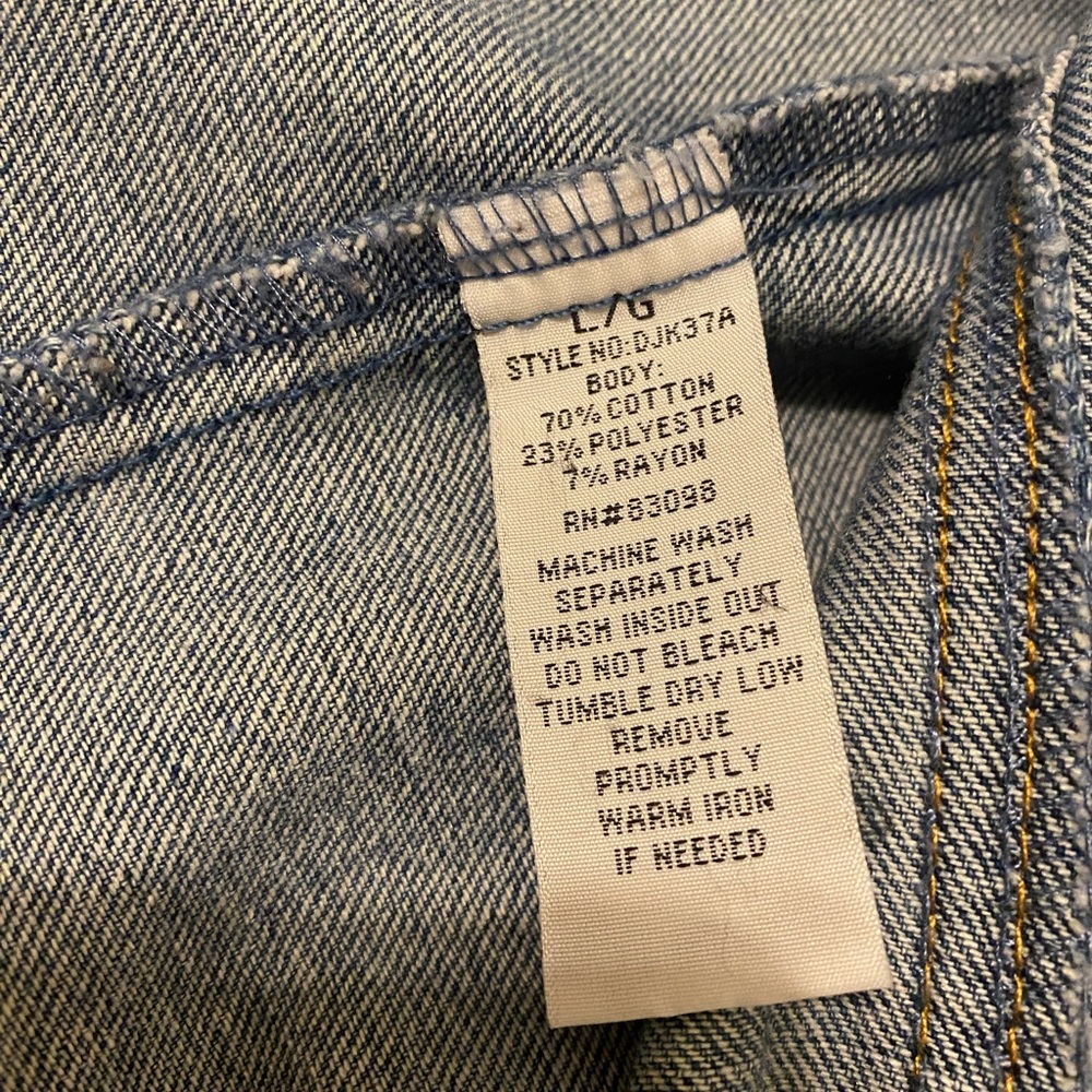 Ci Sono denim collection size L distressed Jean jacket - Picture 8 of 8